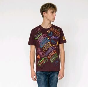 Switch Remarkable Hustle Rhinestone Graphic T Shirt Men’s XL Streetwear